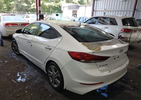 2017 Hyundai Elantra Limited z USA, uszkodzony, nr VIN 5NPD84LF1HH129350
